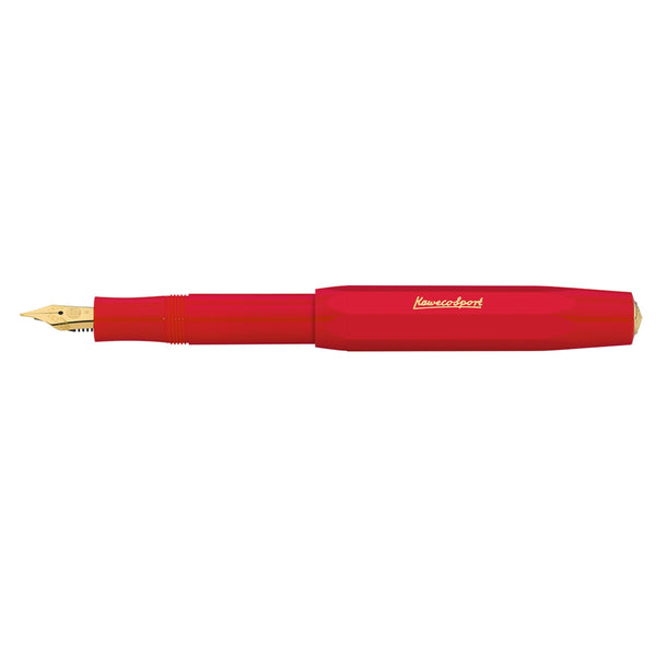 KAWECO CLASSIC SPORT 1.3mm double broad töltőtoll piros színben