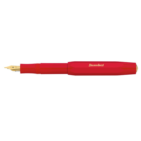 KAWECO CLASSIC SPORT 0.5mm extra fine töltőtoll  piros színben