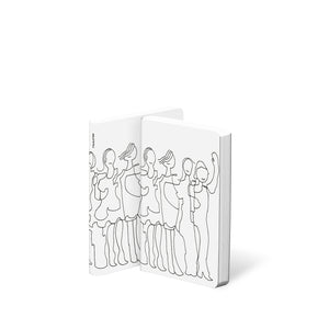 Nuuna Graphic S pontozott lapos notebook Friends by Myriam Beltz jegyzetfüzet