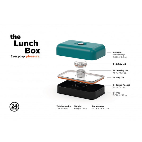 24Bottles lunch box brushed steel tartalma