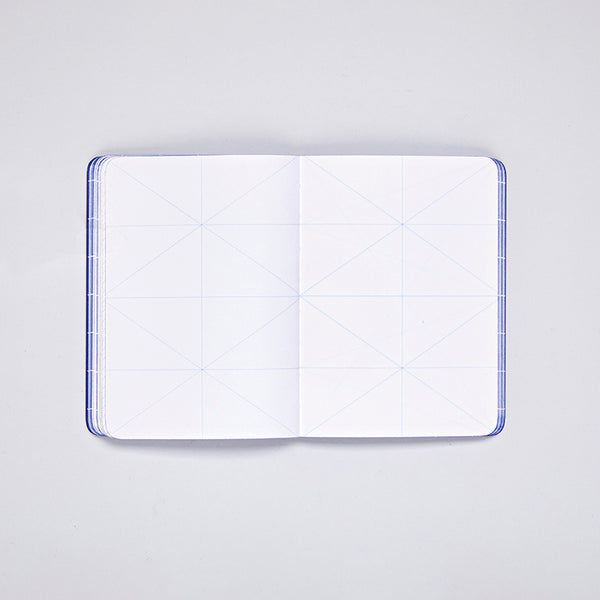Nuuna Graphic S Break The Grid Blue jegyzetfüzet fehér lapokkal