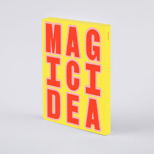 Nuuna Graphic L pontozott lapos jegyzetfüzet Magic Idea színes