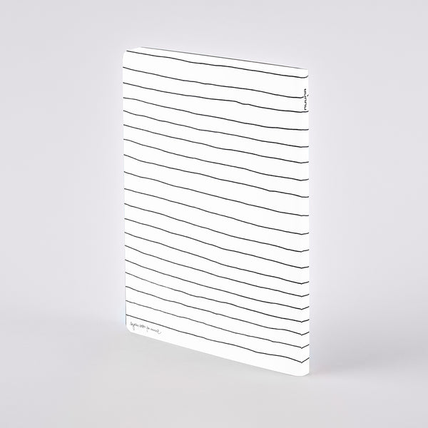 Nuuna Graphic L Light pontozott lapos jegyzetfüzet Lines by Myriam Beltz a4